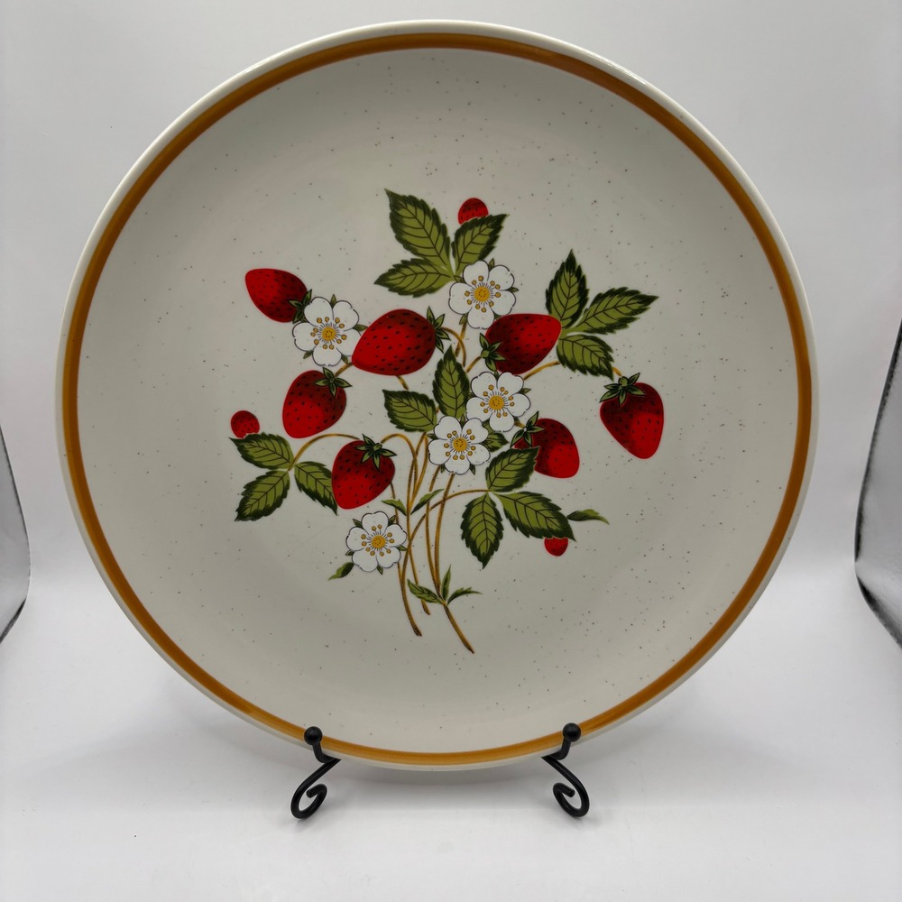Vtg‎ Sheffield Strawberries n Cream Stoneware 9 Inch Made in Japan Replacement